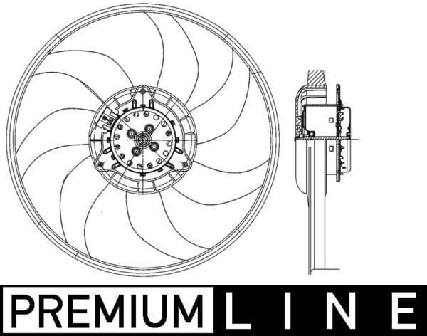 Fan, engine cooling BEHR *** PREMIUM LINE *** CFF 400 000P