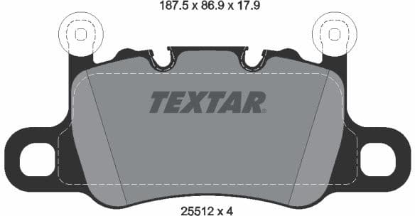 Brake Pad Set, disc brake 2551205