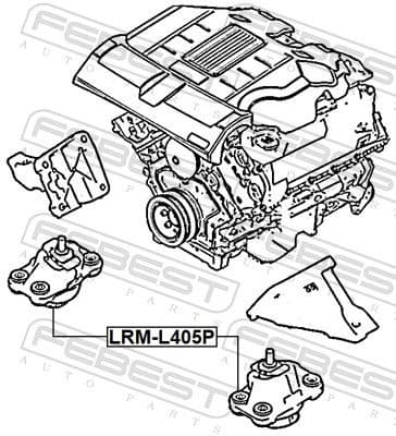 Mounting, engine LRM-L405P - image 2