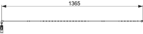 Warning Contact, brake pad wear 1 987 474 583 - image 6