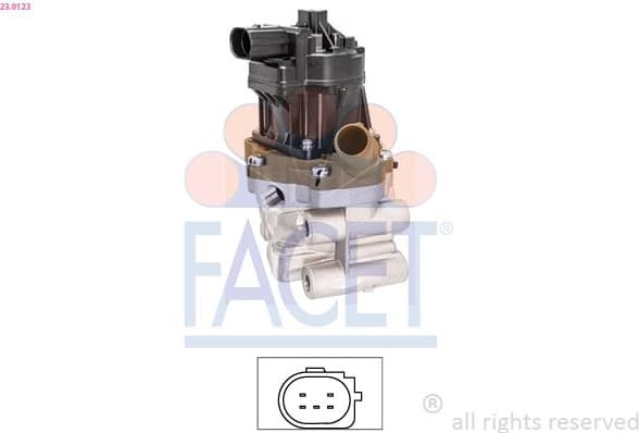 EGR Valve Made in Italy - OE Equivalent 23.0123