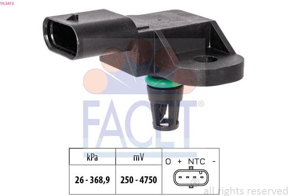 Air Pressure Sensor, altitude adaption Made in Italy - OE Equivalent 10.3413