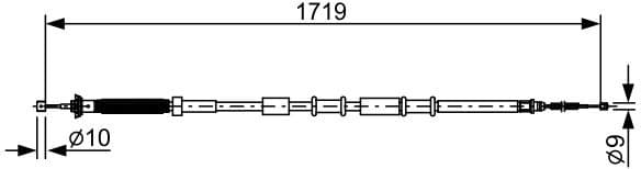 Cable Pull, parking brake 1987482526