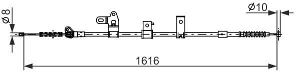 Cable Pull, parking brake 1987482307 - image 2