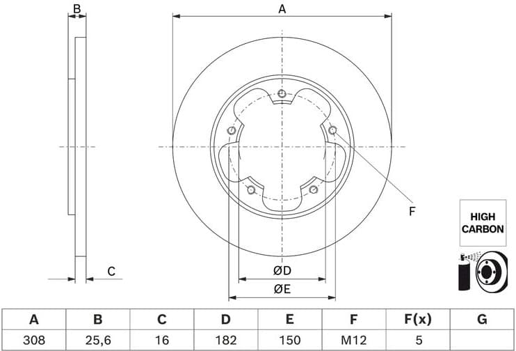 Brake Disc 0 986 479 H56
