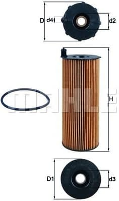 Filter oil OX196/1D1