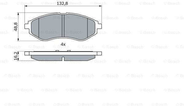 Brake Pad Set, disc brake 0986424818 - image 7