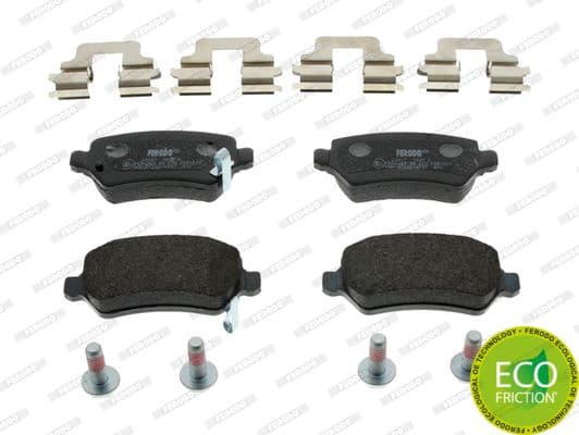 Brake pads rear, Top Quality FDB1521