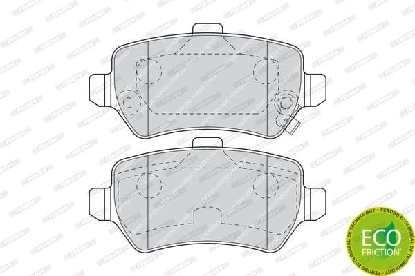 Brake pads rear, Top Quality FDB1521 - image 2