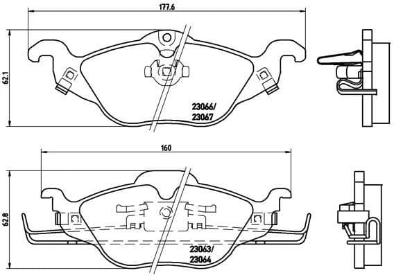 Brake Pad Set, disc brake PRIME LINE P59030