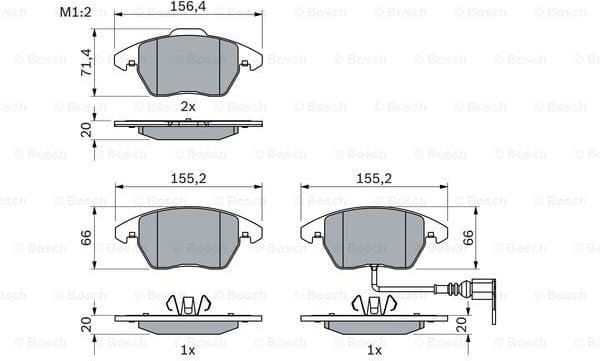 Brake Pad Set, disc brake 0986424797 - image 7