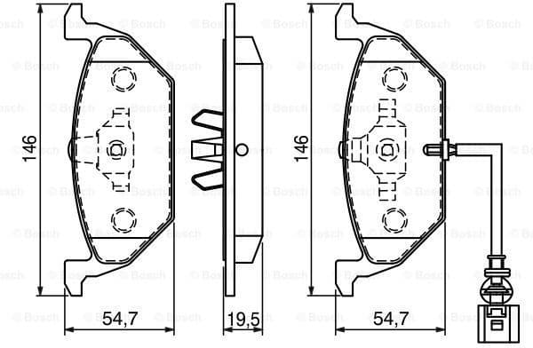 Brake Pad Set, disc brake 0986494019 - image 7
