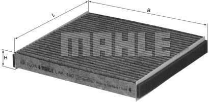 Filter cabin LAK490 - image 2