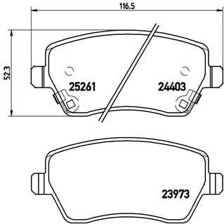 Brake Pad Set, disc brake PRIME LINE P56086
