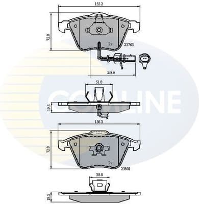Brake pads front CBP11753