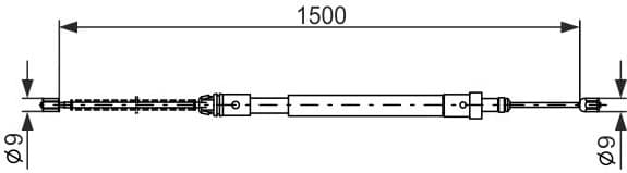 Cable Pull, parking brake 1987477581 - image 5