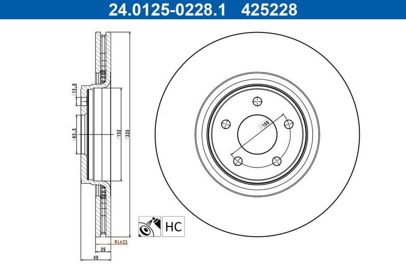 Brake Disc 24.0125-0228.1