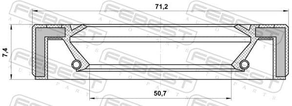 Shaft Seal, transfer case 95GAS-52710707R - image 2