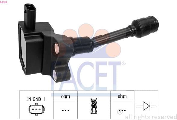 Ignition Coil OE Equivalent 9.6519