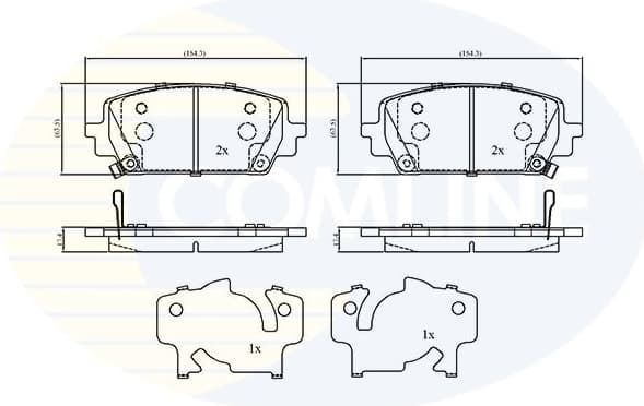 Brake Pad Set, disc brake CBP33966