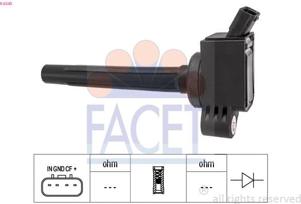 Ignition Coil OE Equivalent 9.6545