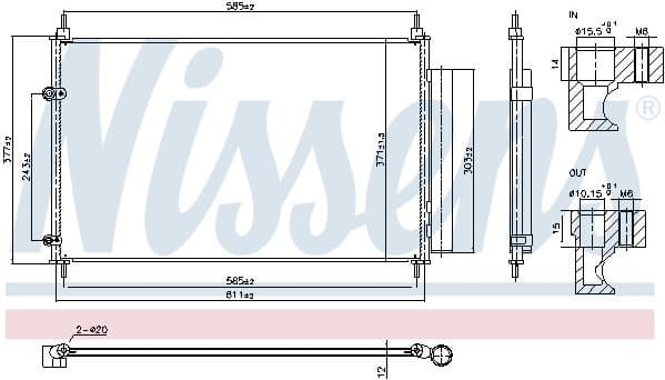 Condenser, air conditioning ** FIRST FIT ** 940953