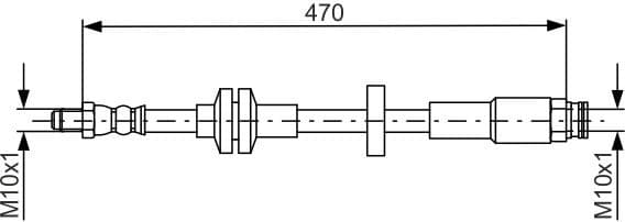 Brake Hose 1 987 481 672 - image 2
