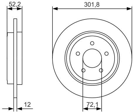 Brake Disc 0986479A53 - image 2
