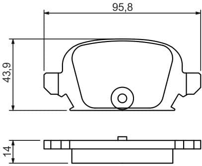 Brake Pad Set, disc brake 0986494340 - image 2