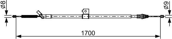 Cable Pull, parking brake 1987482631