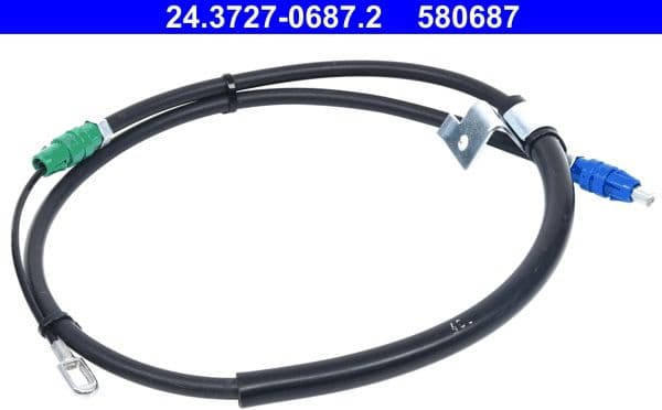 Cable Pull, parking brake 24.3727-0687.2 - image 2