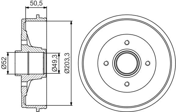 Brake Drum 0986477196 - image 2