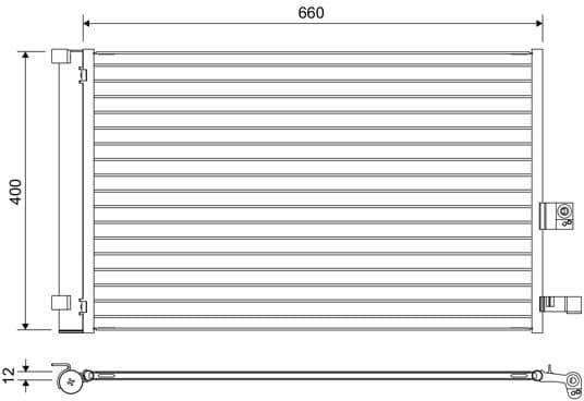 Condenser, air conditioning 822665