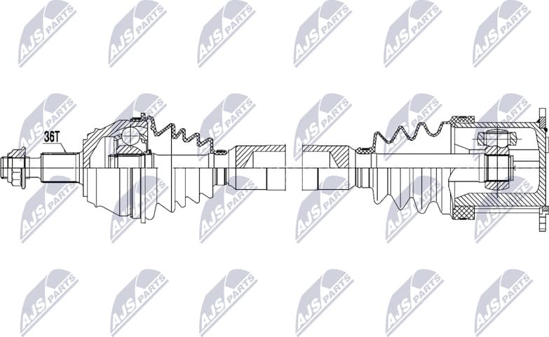 Drive Shaft NPW-VW-204