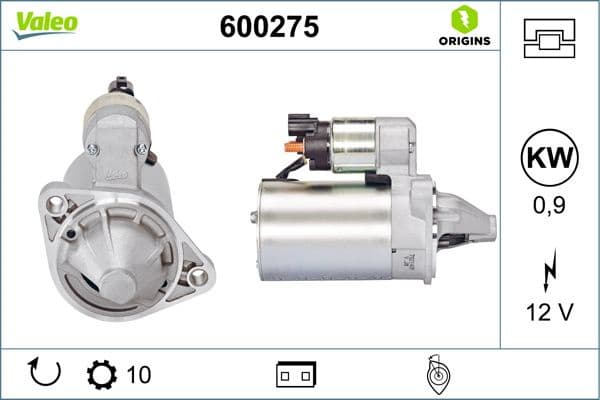 Starter VALEO ORIGINS NEW OE TECHNOLOGY 600275