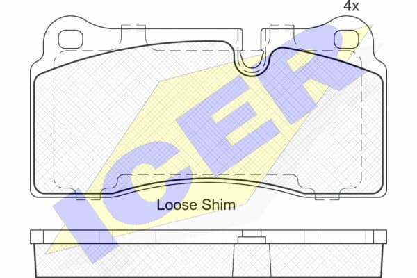 Brake pads rear 182121 - image 2