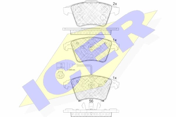 Brake pads front 181779 - image 2