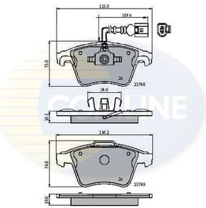 Brake pads front CBP11311