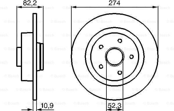 Brake Disc 0986478744