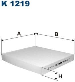 Filter, cabin air K1219