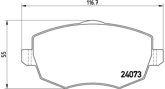 Brake Pad Set, disc brake PRIME LINE P23094