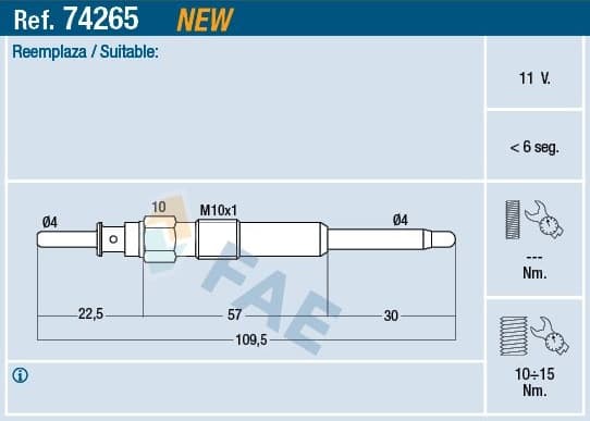 Glow Plug 74265