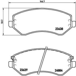 Brake Pad Set, disc brake PRIME LINE P37007