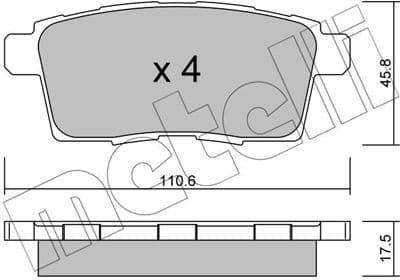 Brake Pad Set, disc brake 22-0873-0