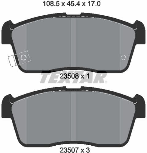 Brake Pad Set, disc brake 2350801