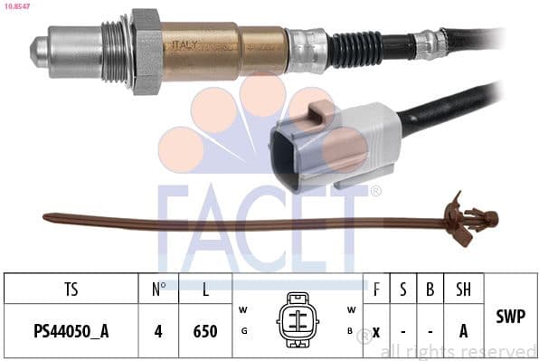 Oxygen Sensor Made in Italy - OE Equivalent 10.8547
