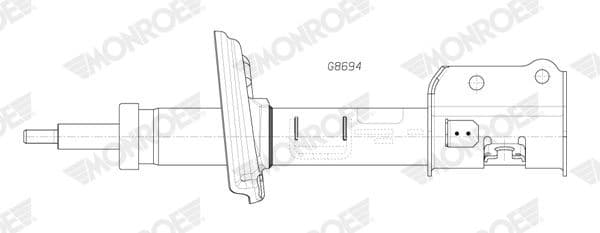 Shock Absorber MONROE ORIGINAL (Gas Technology) G8694