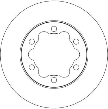 Brake Disc TRW SINGLE DF6973S