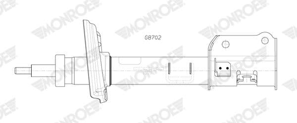 Shock Absorber MONROE ORIGINAL (Gas Technology) G8702
