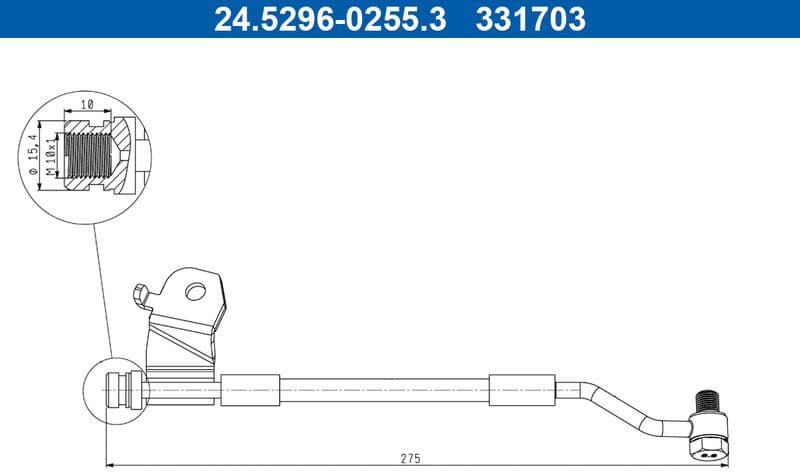 Brake Hose 24.5296-0255.3